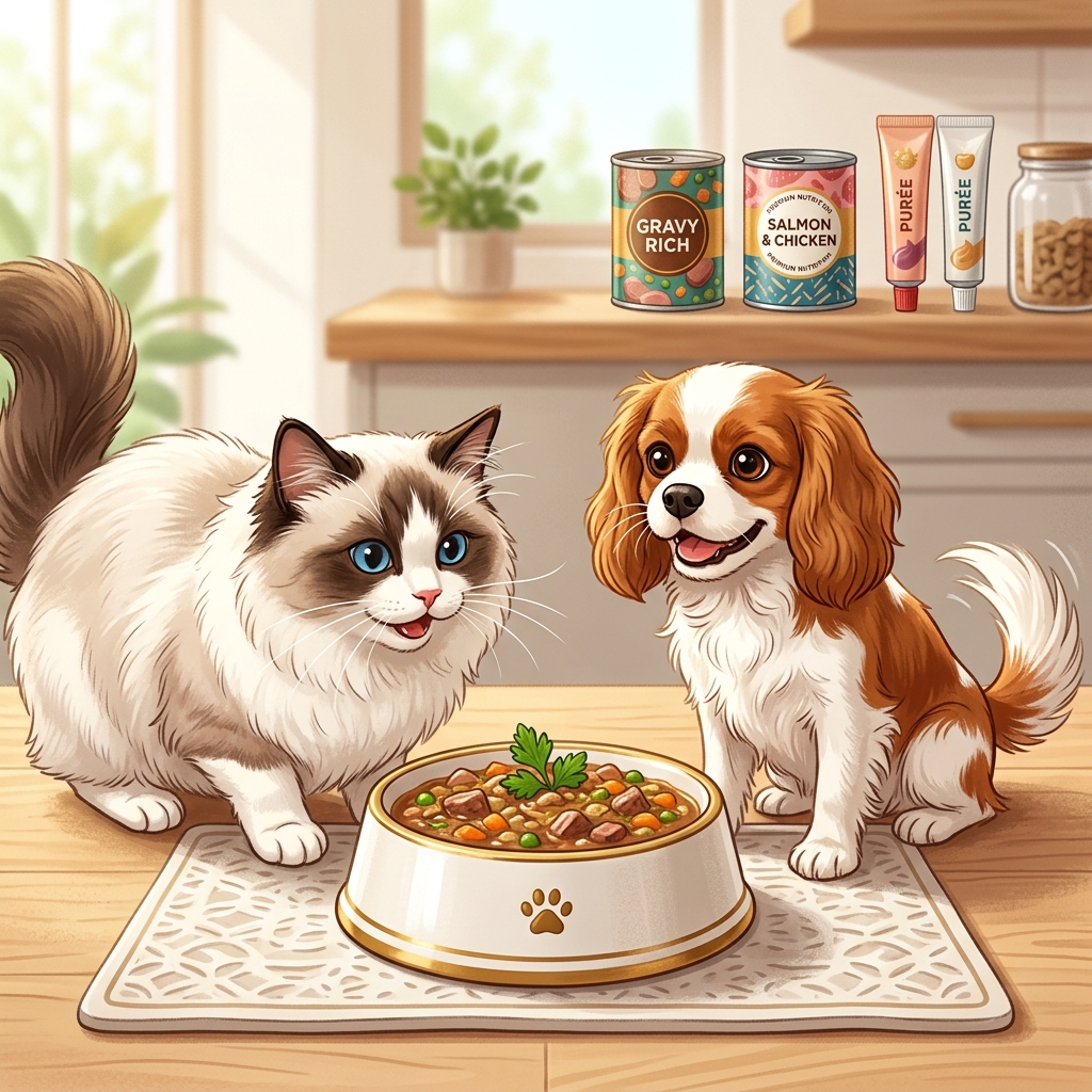 2026 貓狗濕食完全指南：機能罐頭、肉泥怎麼挑？獸醫沒說的補水秘密